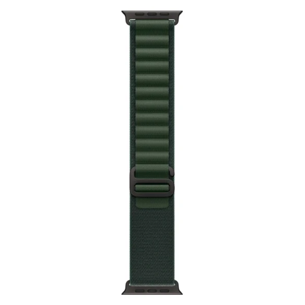 Apple Watch Ultra 2, 49 мм, корпус из черного титана, Зеленый ремешок, Alpine Loop №2