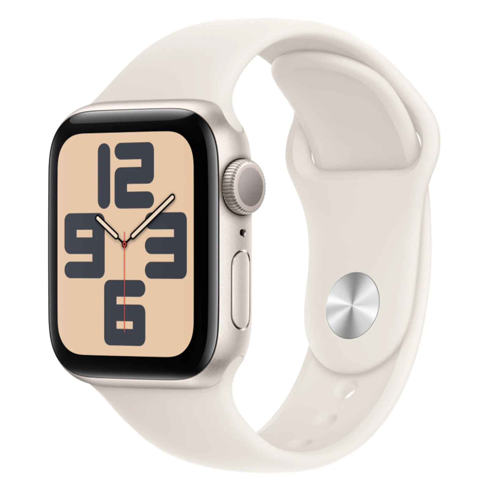 Apple Watch Series SE 2, 44 мм, корпус из алюминия цвета "сияющая звезда", спортивный ремешок, размер S/M №1