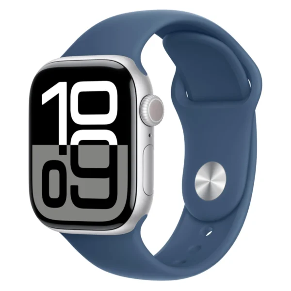 Apple Watch Series 10, 42 мм, корпус из алюминия цвета "серебристый", спортивный ремешок, размер S/M