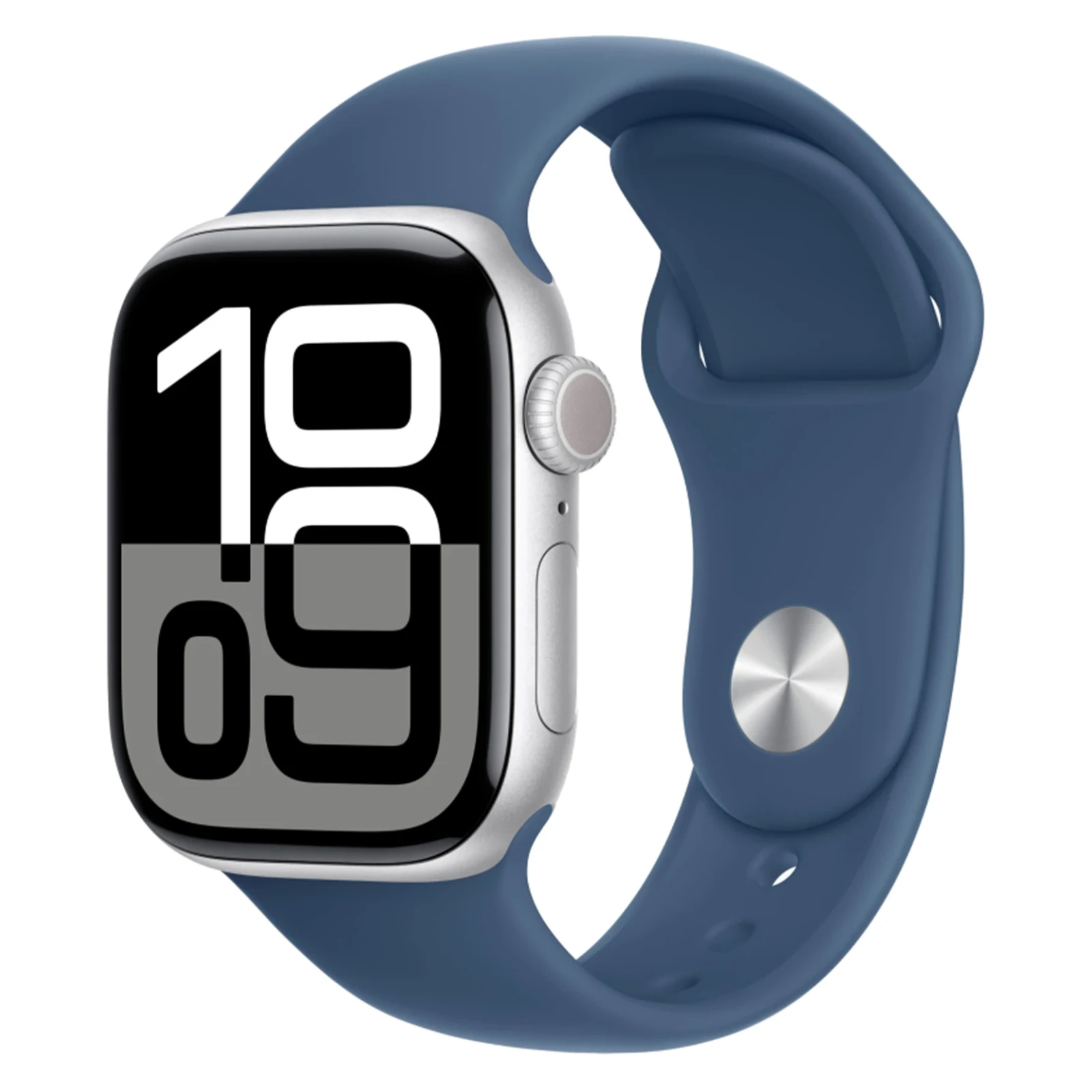 Apple Watch Series 10, 46 мм, корпус из алюминия цвета "серебристый", спортивный ремешок, размер S/M №1