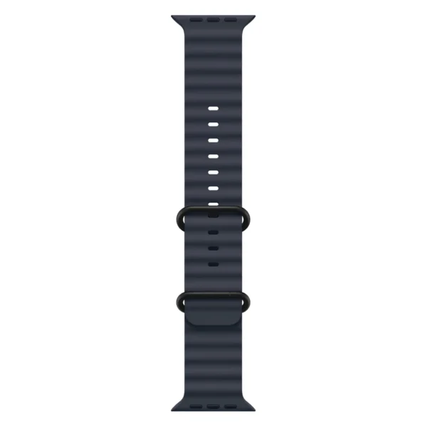 Apple Watch Ultra 2, 49 мм, корпус из черного титана, Темно-синий ремешок, Ocean Band №2