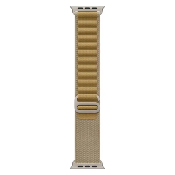 Apple Watch Ultra 2, 49 мм, корпус из натурального титана, Коричневый ремешок, Alpine Loop №2