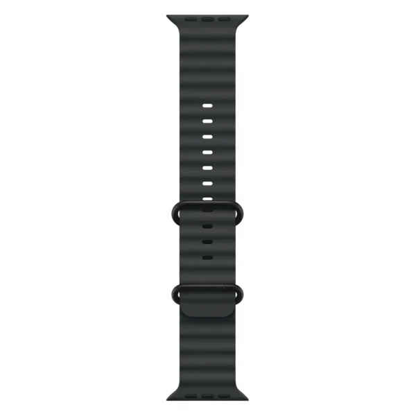 Apple Watch Ultra 2, 49 мм, корпус из черного титана, Черный ремешок, Ocean Band №2