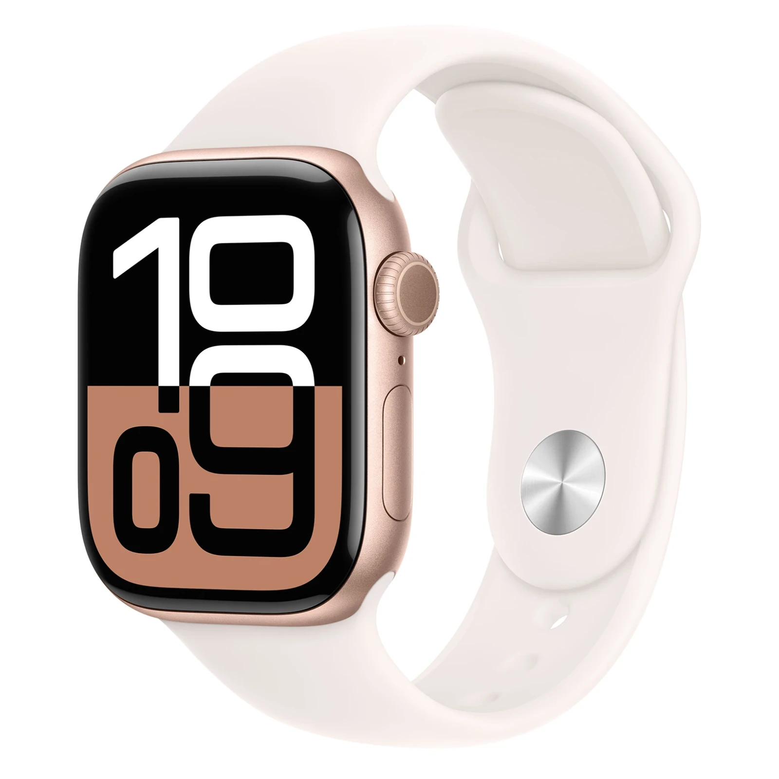 Apple Watch Series 10, 46 мм, корпус из алюминия цвета "розовое золото", спортивный ремешок, размер S/M №1