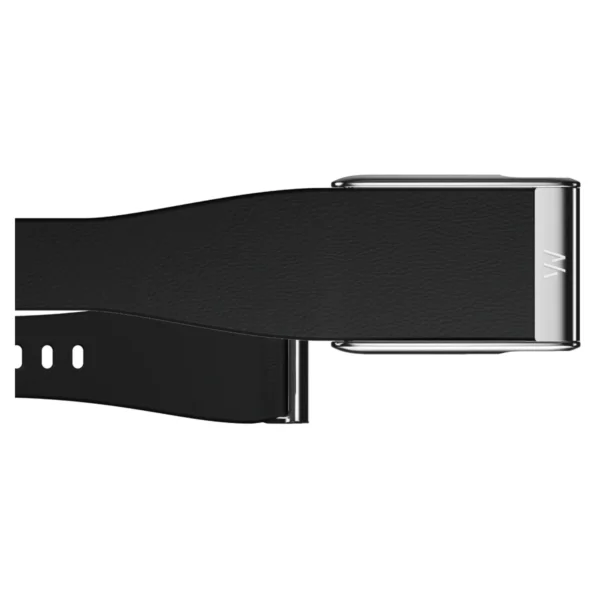 Кожаный ремешок для браслета Whoop MG LeatherLuxe Band (Black/Titanium)