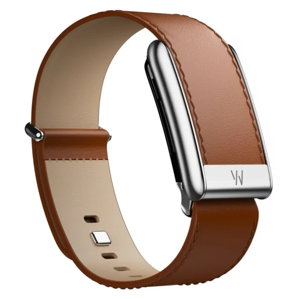 Кожаный ремешок для браслета Whoop 5.0 (ONE, PEAK) LeatherLuxe Band (Chestnut/Cream/Titanium)