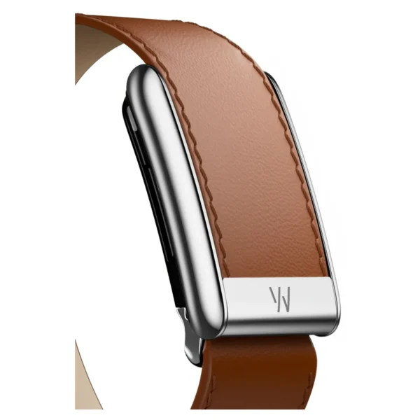 Кожаный ремешок для браслета Whoop 5.0 (ONE, PEAK) LeatherLuxe Band (Chestnut/Cream/Titanium)